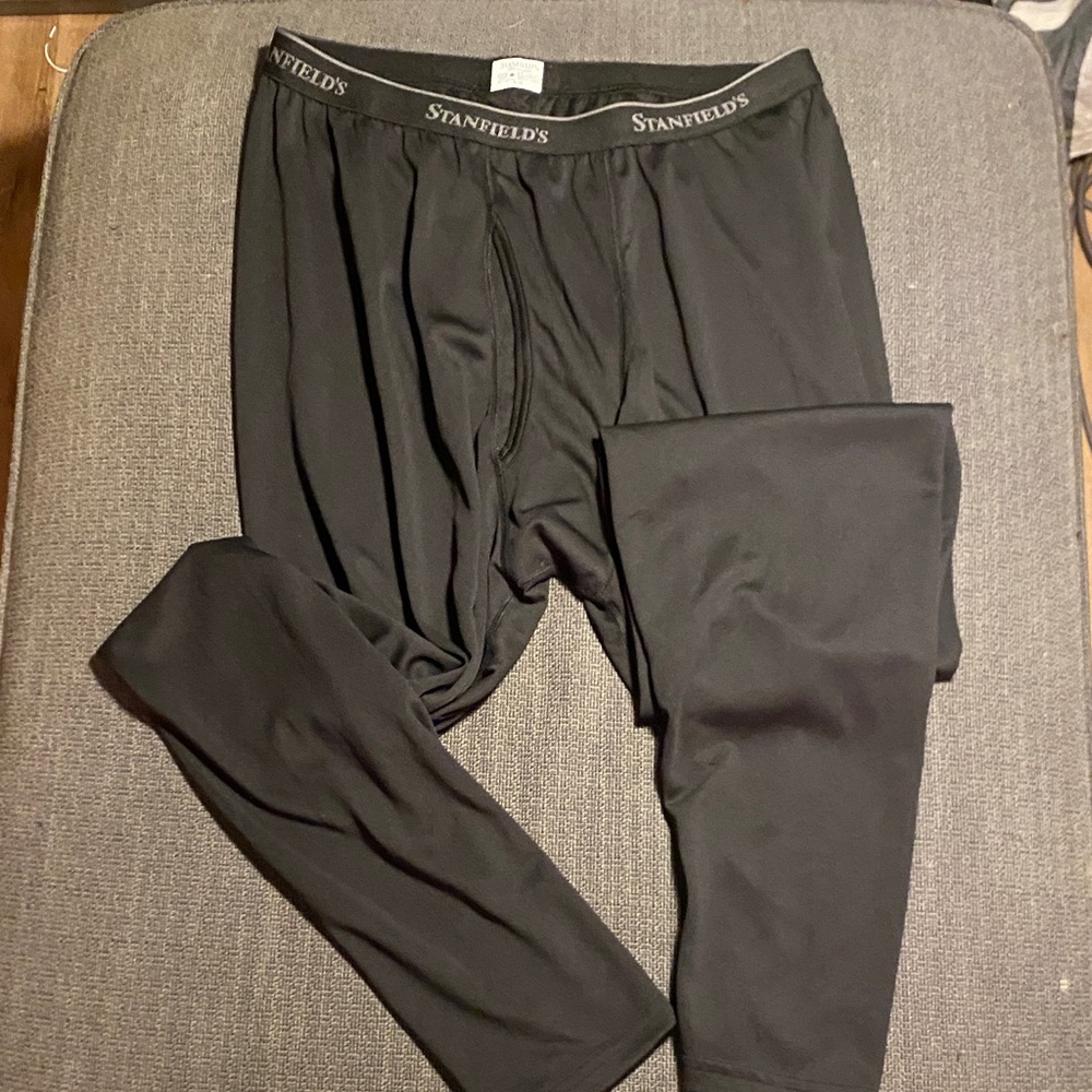 Black Men's Thermal Leggings